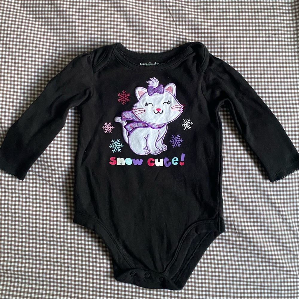Garanimals Snow Cute long-sleeve baby onesie